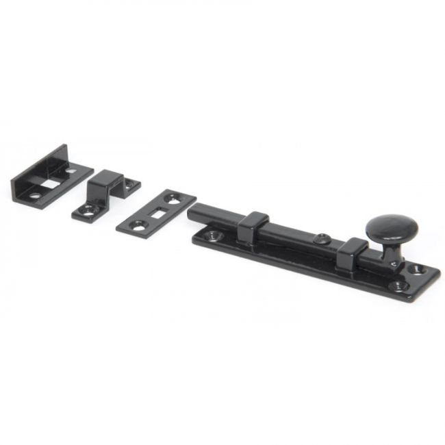 4" Universal Straight Bolt Black