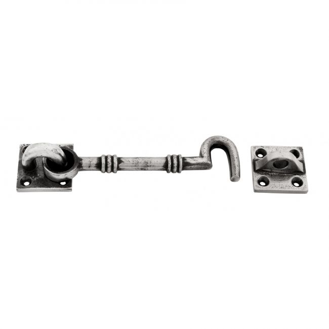 Ribbed Cabin Hook Antique Pewter Ribbed Cabin Hook Antique Pewter