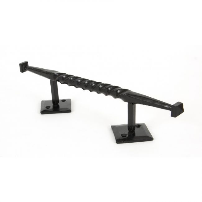 Plaited Rope Iron Pull Handle Black Plaited Rope Iron Pull Handle Black