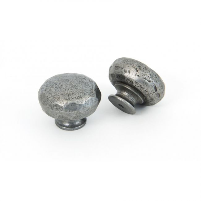 Hammered Cast Iron Cabinet Knob - 33mm
