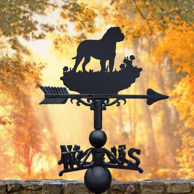 Rottweiler Weathervane in garden Rottweiler Weathervane in garden