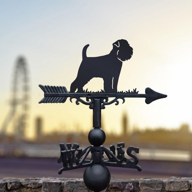 Griffon Bruxellois Weathervane in Black 
