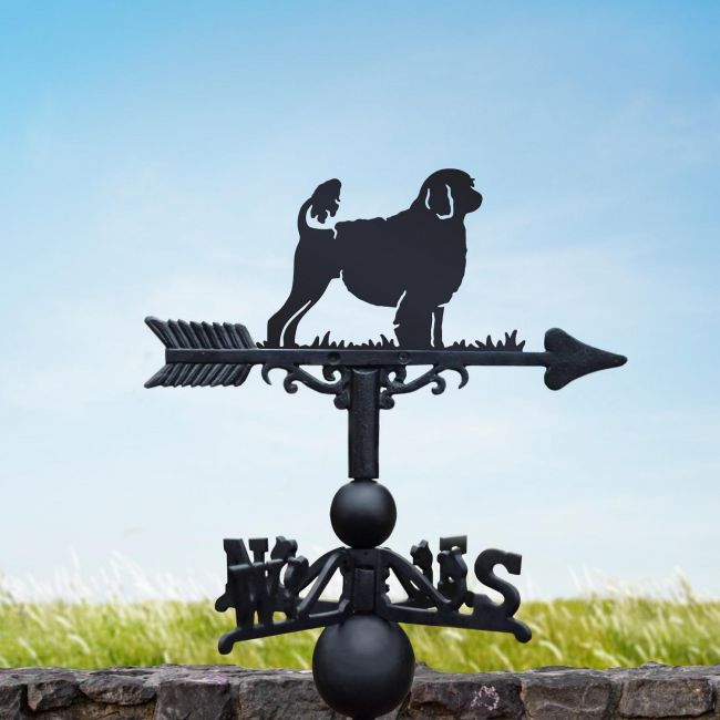 Portuguese Water Dog Weathervane in Black 