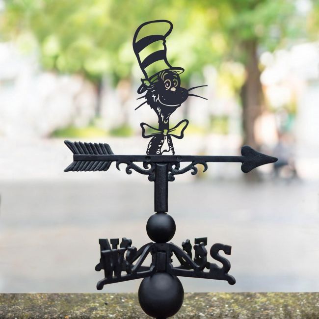 Cat with Hat and Bowtie Weathervane Cat with Hat and Bowtie Weathervane