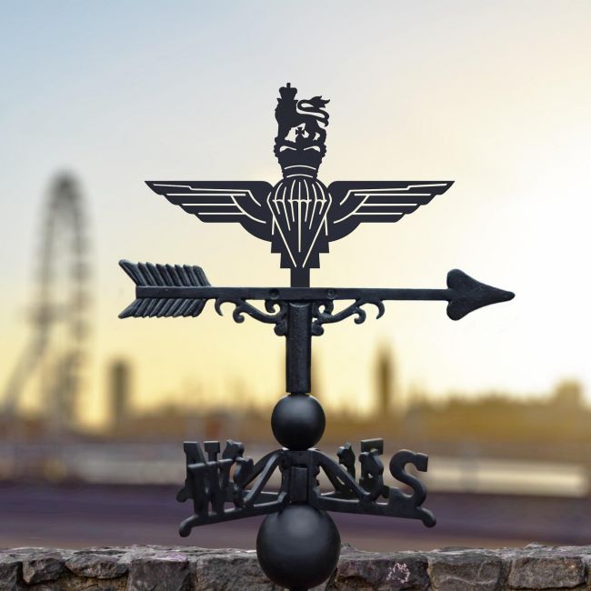 British Parachute Regiment Weathervane in Black British Parachute Regiment Weathervane in Black