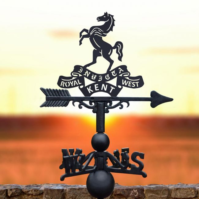 The Queen"s Own Royal West Kent Regiment Weathervane The Queen"s Own Royal West Kent Regiment Weathervane