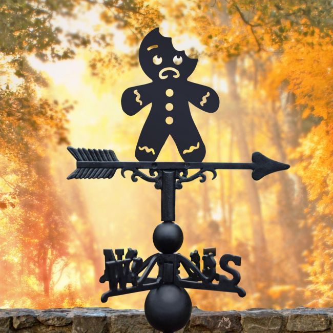 Bitten Gingerbread Man Weathervane Bitten Gingerbread Man Weathervane