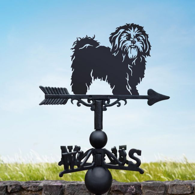 Cast Iron & Steel Shih Tzu Weathervane Cast Iron & Steel Shih Tzu Weathervane