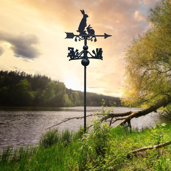 Rabbit Free Standing Weathervane Rabbit Free Standing Weathervane
