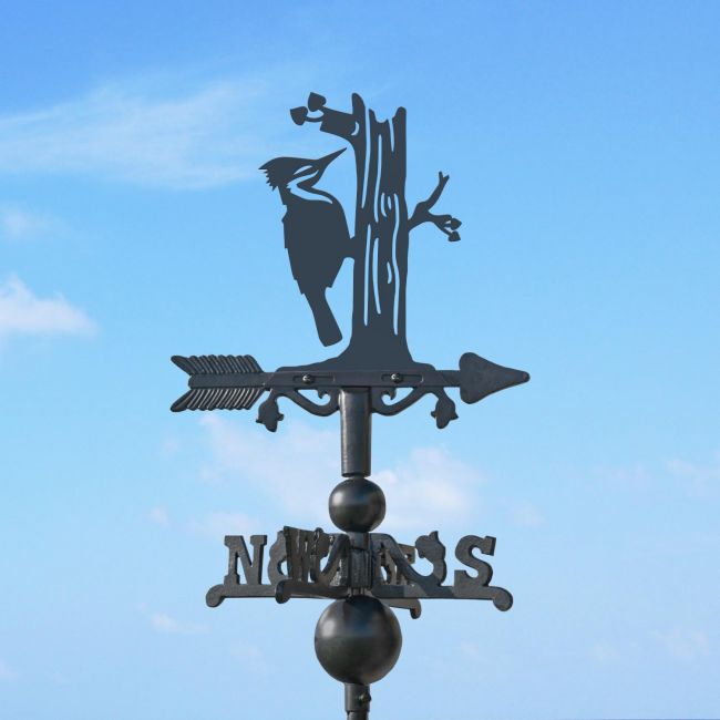 Woodpecker on Mini Weathervane Woodpecker on Mini Weathervane