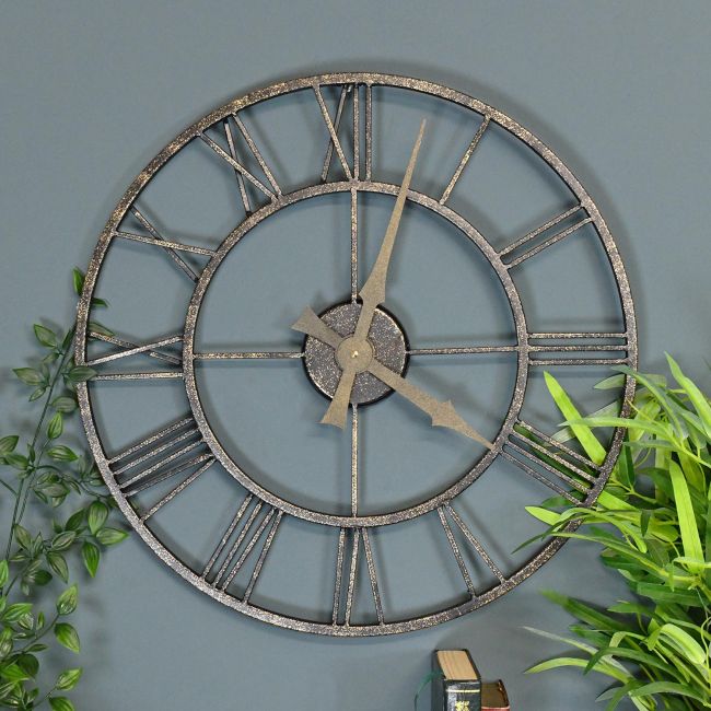Rustic clock with roman numerals Rustic clock with roman numerals