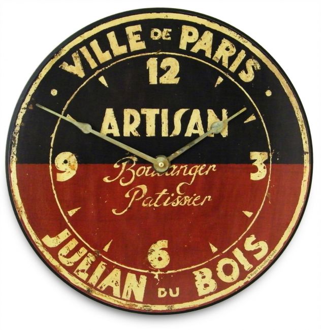 "Ville de Paris" Vintage Design Wall Clock