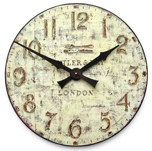 "Butler & Kay" Rustic Wall Clock