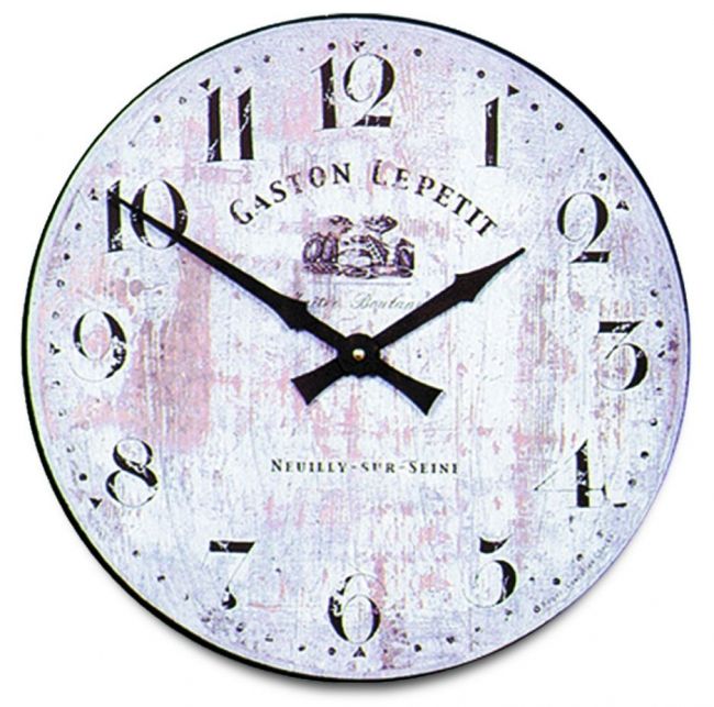 Rustic "Gaston Le Petit" French Baker"s Wall Clock
