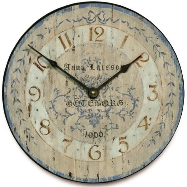 Rustic "Anna Larsson" Wall Clock