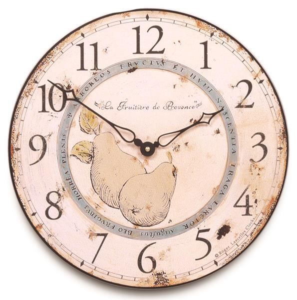 Traditional "La Fruitiere de Provence" Wall Clock