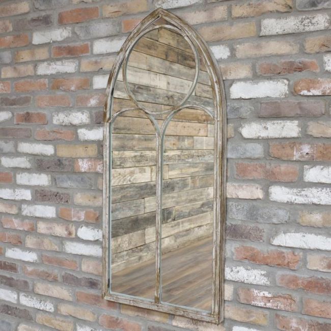 Rustic Arched Wall Mirror Rustic Arched Wall Mirror