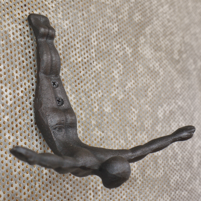 Cast Iron "Sky Dive" Coat Hook Cast Iron "Sky Dive" Coat Hook
