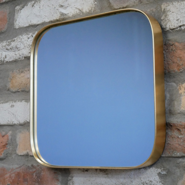Contemporary Square Gold Mirror Contemporary Square Gold Mirror