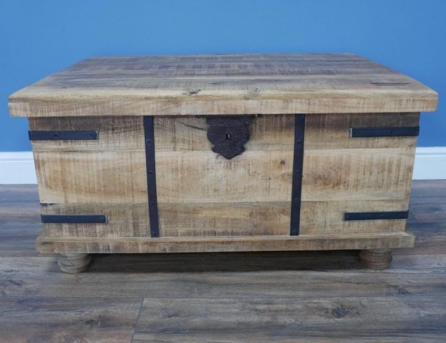 Wooden & Metal Trunk Wooden & Metal Trunk
