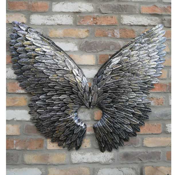 Antique Silver Angel Wings 
