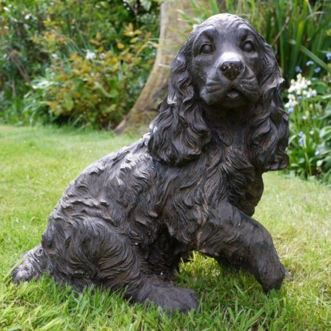 Springer Spaniel Garden Sculpture