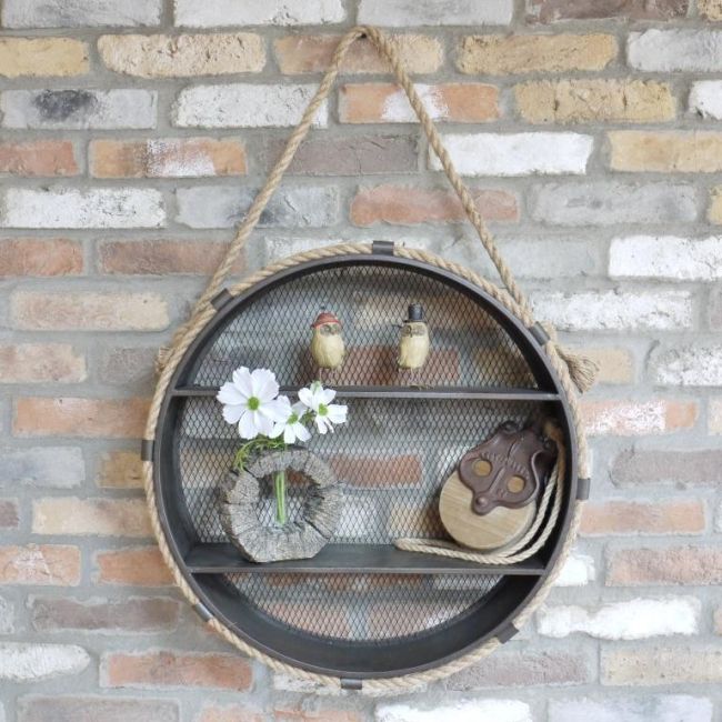 Industrial Hanging Wall Shelves Unit Industrial Hanging Wall Shelves Unit