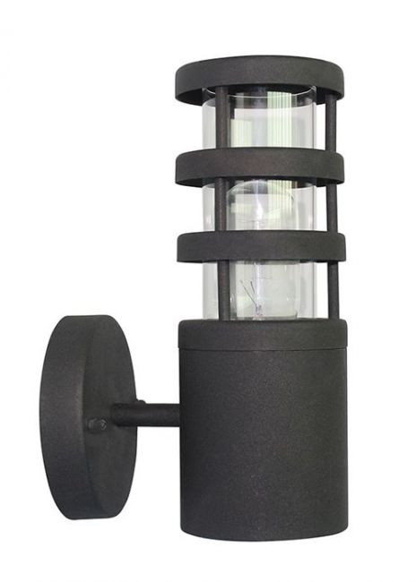"Kinross" Modern Black Wall Lantern "Kinross" Modern Black Wall Lantern
