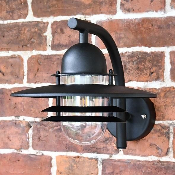 "Chesil" Black Modern Overhanging Wall Light "Chesil" Black Modern Overhanging Wall Light