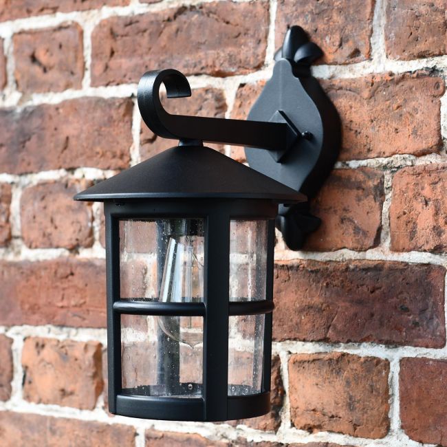 Black Cylinder wall lantern Black Cylinder wall lantern