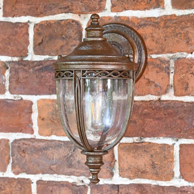 "Sandyway" Traditional Bronze Top Fix Wall Lantern