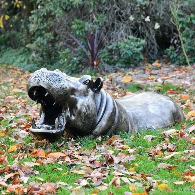 Half Hippo Water Sculpture Half Hippo Water Sculpture