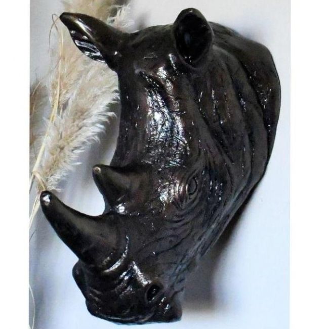 Bronze Finished Rhino Bust Bronze Finished Rhino Bust