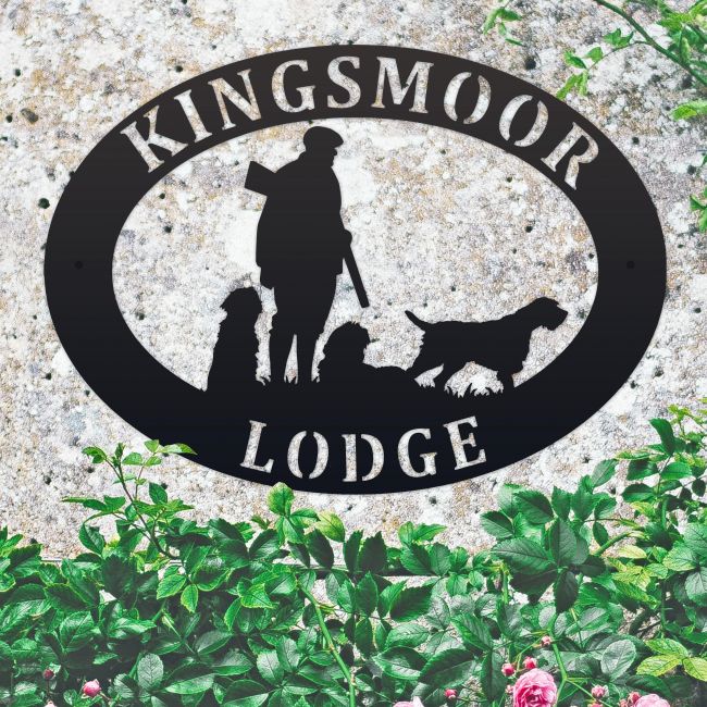 Game Season "3 Korthals Griffon" Oval House Name Sign 
