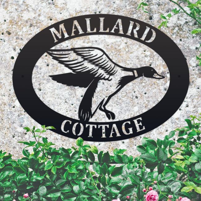 Mallard Oval House Name Sign
