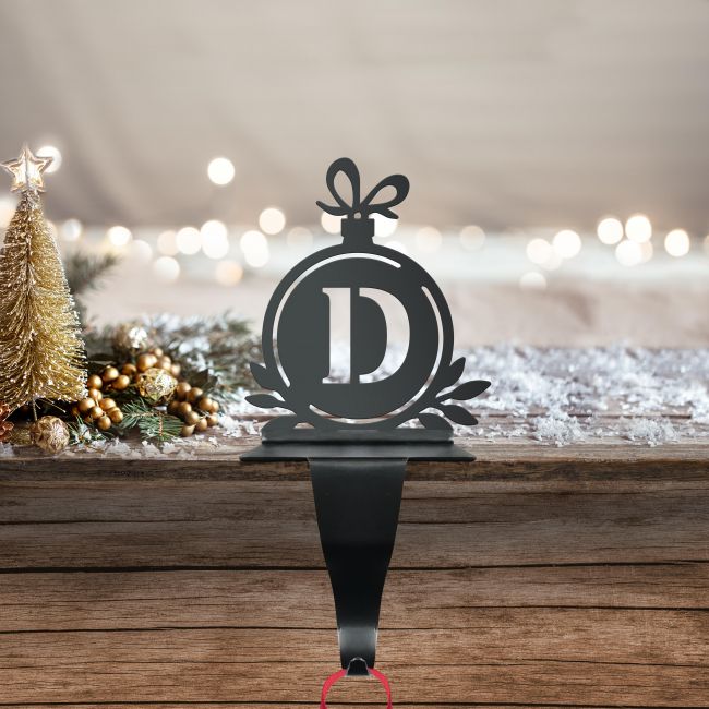 Letter D Stocking Holder in Situ Letter D Stocking Holder in Situ