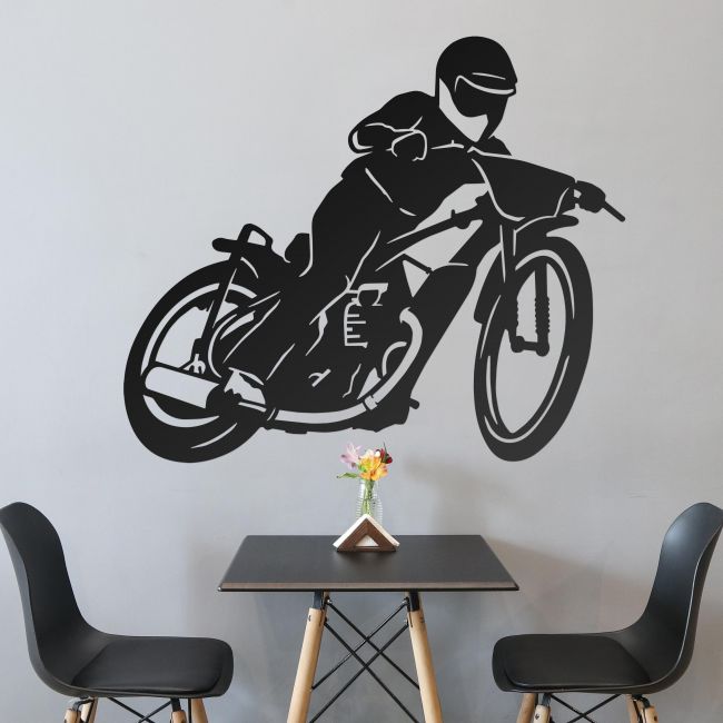 Black "Speedway" Wall Art 