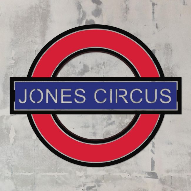"The Underground" Personalised Wall Art in Red & Blue "The Underground" Personalised Wall Art in Red & Blue