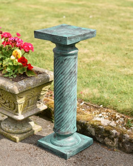 Verdigris Barley Twist Column Verdigris Barley Twist Column