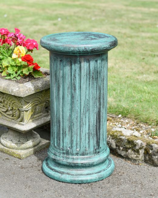 Verdigris Fluted Column Verdigris Fluted Column