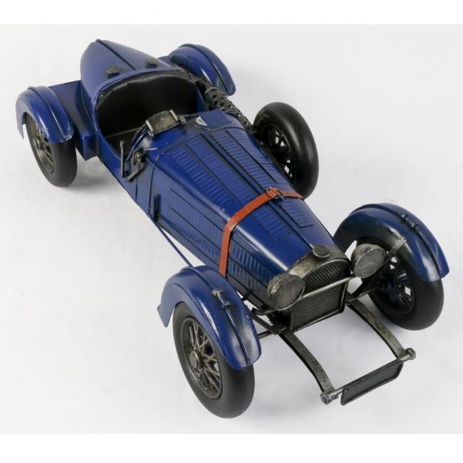 Vintage Blue Racing Car Scale Model Vintage Blue Racing Car Scale Model