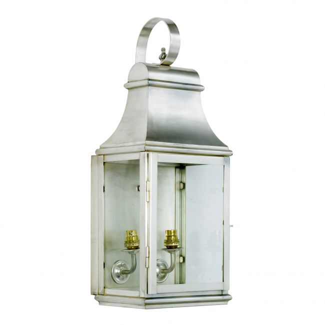 "Warrington" Wall Lantern Finished in Antique Silver "Warrington" Wall Lantern Finished in Antique Silver