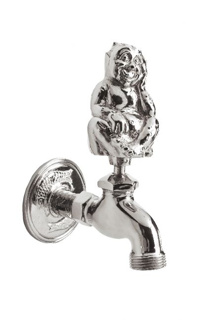 Bright Chrome Water Nymph Garden Tap