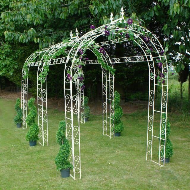 Willow winds garden pathway rose arch (3 Arches) Willow winds garden pathway rose arch (3 Arches)