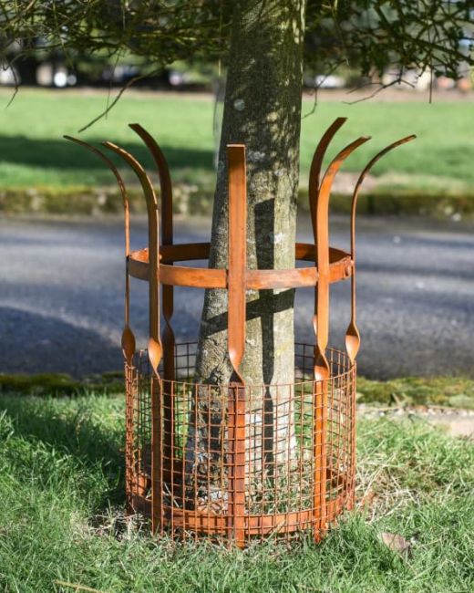 Wrought Iron "Beeston" Rustic Tree Guard Main Wrought Iron "Beeston" Rustic Tree Guard Main