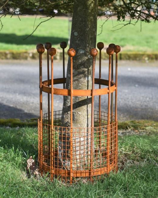 Wrought Iron Traditional "Burghley" Rustic Tree Guard Main Wrought Iron Traditional "Burghley" Rustic Tree Guard Main