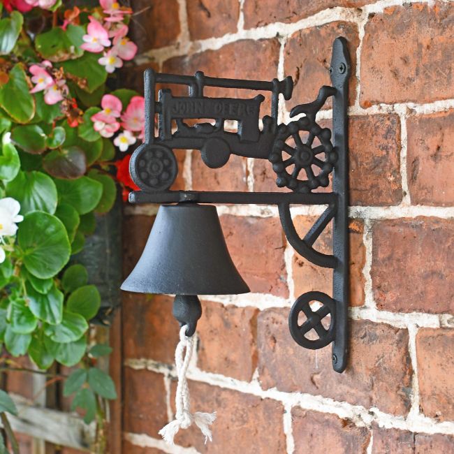 Cast Iron Garden Bell - Tractor Cast Iron Garden Bell - Tractor