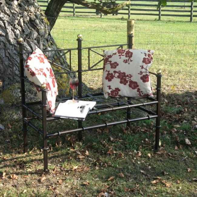 "Ylang Ylang" Garden Bench in Situ in the Garden "Ylang Ylang" Garden Bench in Situ in the Garden