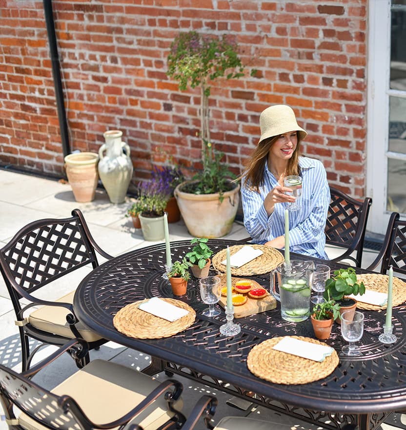 Antique Copper "Montacute" Six Seater Furniture Set Antique Copper