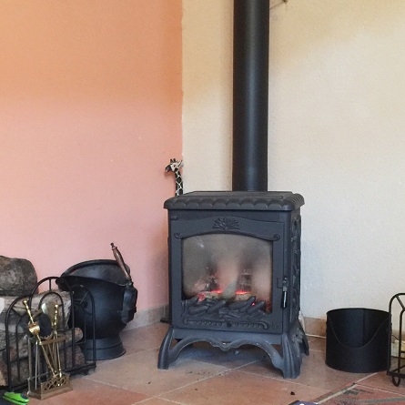 Black Coal Scuttle By Log Burner